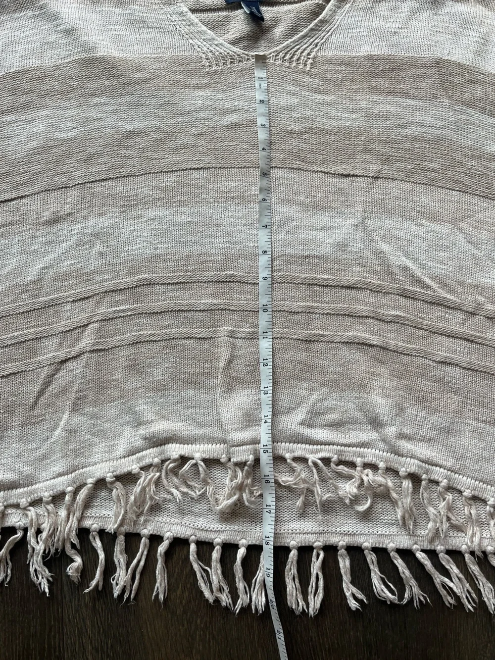 GAP Fringe Knit Poncho Top